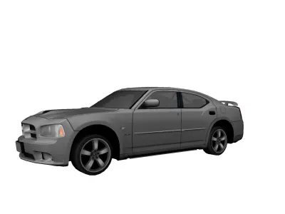 DODGE CHALLENGER SRT8 2013 - Custom Low-poly 3D model