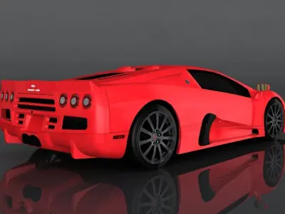 SSC Ultimate Aero Low-poly 3D model