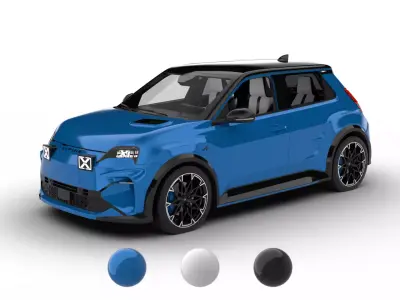 Alpine A290 GTS 2025 HQ 3d model 3D model