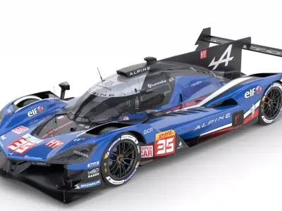 Alpine A424 LMDh 2025 WEC 3D model