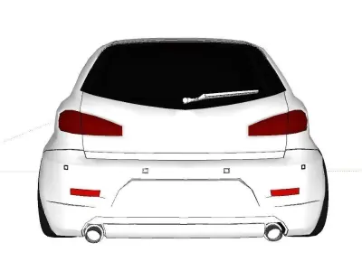 ALFA ROMEO 147 Low-poly 3D model