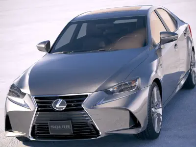 Lexus IS 2017 3D model