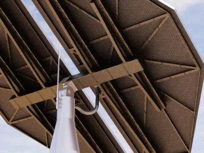 Sci-fi Solar Panel 002 3D model