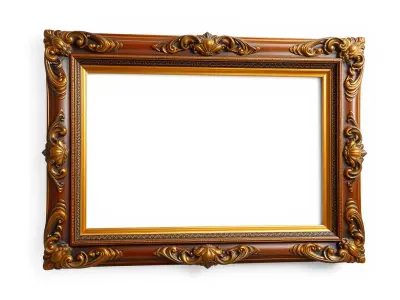 Ornate Vintage Picture Frame Model Pack Low-poly 3D model