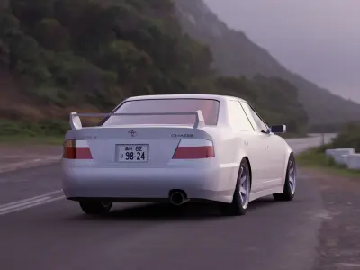 Toyota Chaser Free low-poly 3D model