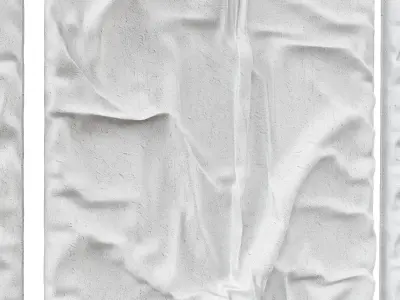 Original Abstract Textured Wall Painting 3D model