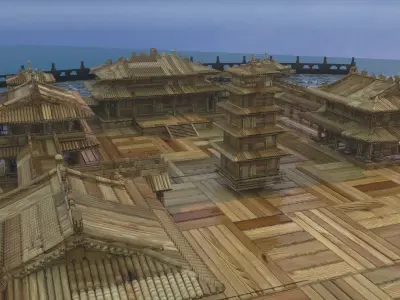 Chinese palace 3D model buy