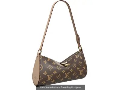 Louis Vuitton Pochette Tirette Bag 3D Model Pack
