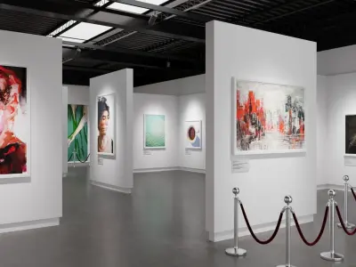 Art Gallery Contemporary 3D 3D model