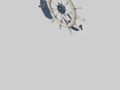 Nautical Wall Decor Low-poly 3D model