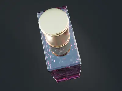 Perfume bottle berry 3D model Advertising 3D model