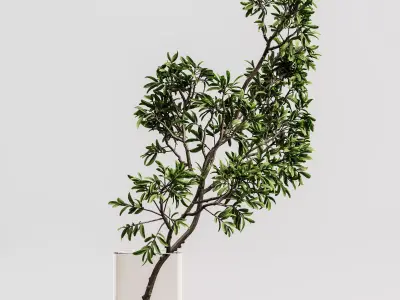 plants bouquet vase 59 3D model