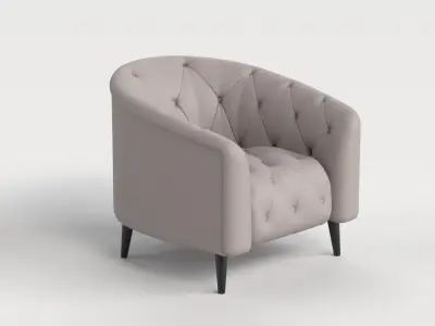Chair 9 Armchair Sofa Chesterfield 3D model