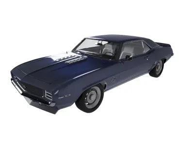 1969 Chevrolet Camaro SS Coupe - Classic Muscle 3D Model 3D model