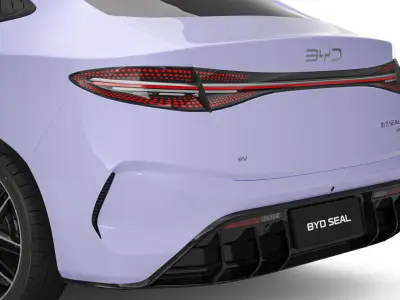 2025 BYD Seal With Interior 3D model