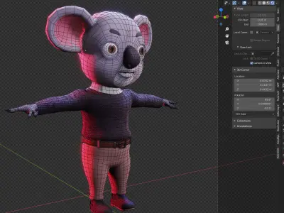 Koala - Canimal - Blender 3D model