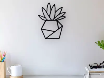 Flower Wall Art 3D print model 6