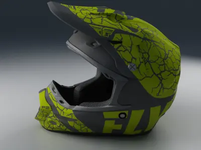 Moto Helmet 3D model