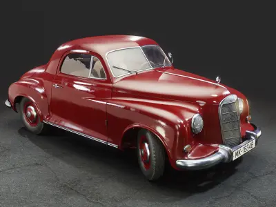 Mercedes-Benz 1948 Prototyp Eu 149 Low-poly 3D model