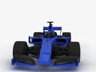 Formula 1 Season 2022 F1 Race Car blue 3D model