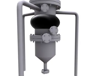 Vacuum Receiver Low-poly 3D model