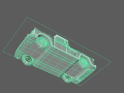 Cartoon Car 3D model 21