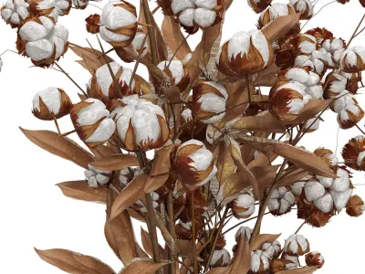  Set bouquets Bronze 3D model