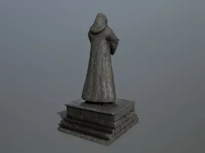 statue 1 lord of rings Low-poly 3D model