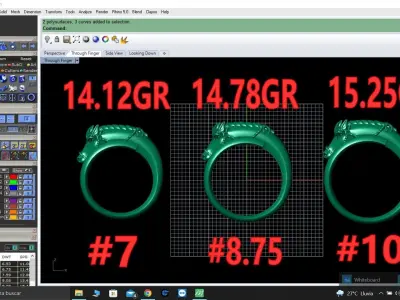 horse ring 3D print model