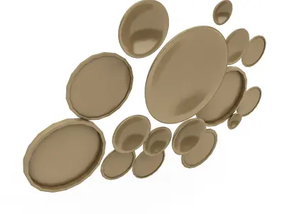 bohemian decor 3D model Low-poly 3D model