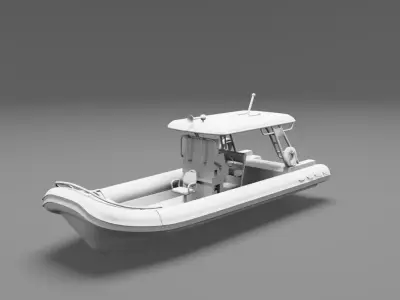 Speedboat 3D print model