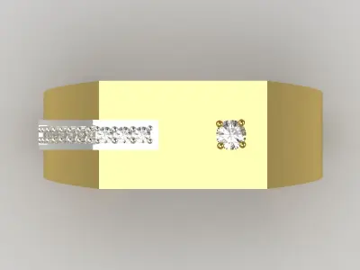 luxury man ring mr0166 3D print model