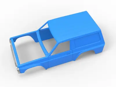 Shell of Uphill Sand Racing Dragster V2 Scale 1 to 25 3D print model