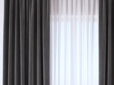 Set 114 Curtains 3D model