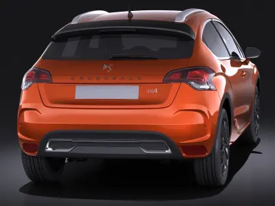 Citroen DS4 Crossback 2016 VRAY 3D model