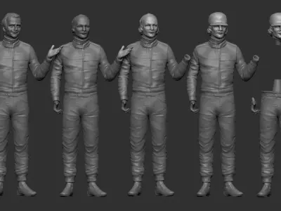 NIKI LAUDA 3D print model