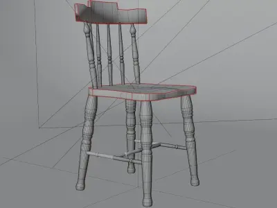 antique style chair 3D model