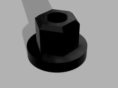 Plastic Nut 3D print model