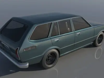 Toyota Corolla 1975 Wagon 3D print model