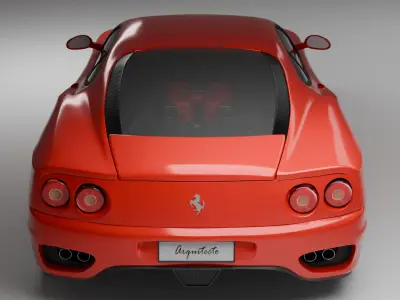 Ferrari 360 Modena 1999  Low-poly 3D model