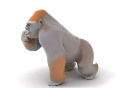 Realistic Gorilla model pack Low-poly 3D model