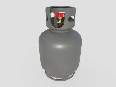Gas Bottle M2 Low-poly 3D model