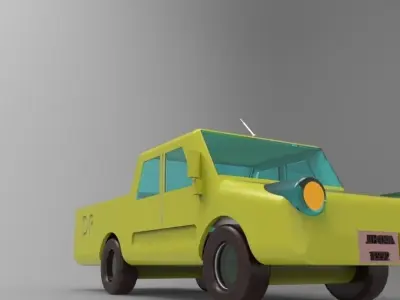 Pick up van Free 3D model