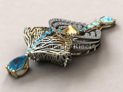 Mind blooming pendant-orginal design 3D print model