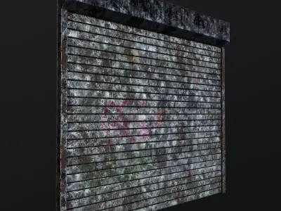 Realistic Roller Door Free low-poly 3D model