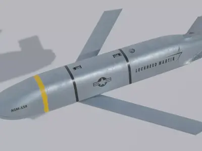 PBR AGM 158 Joint Air-to-Surface Standoff Missile 3D model