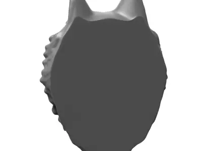 Wolf Head 3D Printable Model 3D print model