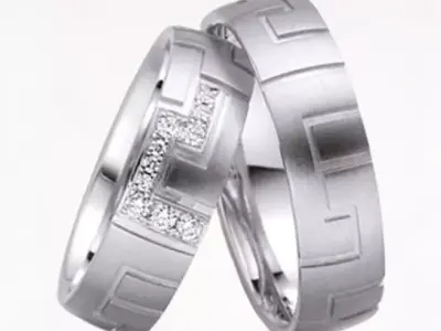 Wedding rings 047 3D print model