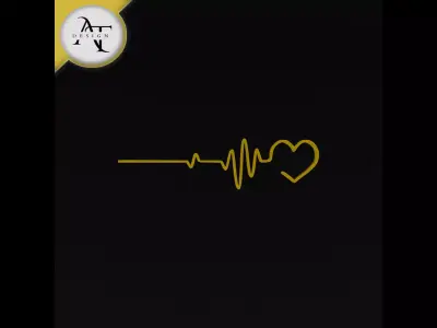 Heartbeat Symbol - 2D Art Free 3D print model purchase