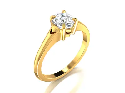 Hexagon Engagement Ring 3D print model